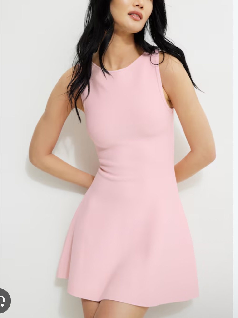 Dynamite Pale Pink Sleeveless Fit & Flare Mini Dress